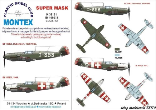 Go to product MONTEX K32161 - 1:32 Bf-109 E-3