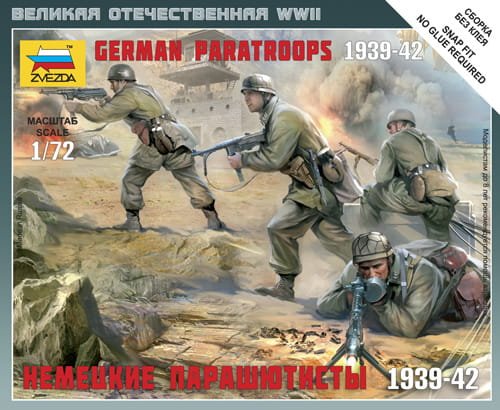 Go to product ZVEZDA 6136 - 1:72 German Paratroops