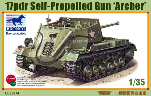 Go to product BRONCO CB 35074 - 1:35 17pdr Self-Propelled Gun Archer