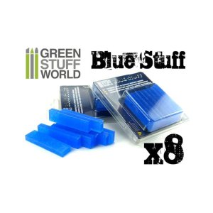 GREEN STUFF 9016 - Molds Blue Stuff 8 bars - Masa modelarska termoplastyczna