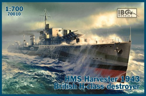 Go to product IBG 70010 - 1:700 HMS Harvester 1943 British H-class destroyer