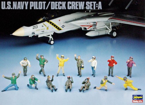 Go to product HASEGAWA X4806 - 1:48 U.S. Navy Pilot / Deck Crew Set A
