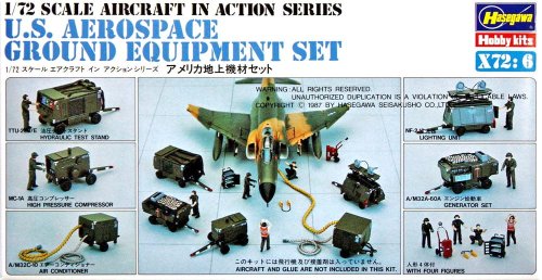 Go to product HASEGAWA X7206 - 1:72 U.S Aerospace Ground Equipment Set