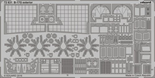 Go to product EDUARD 72631 - 1:72 Boeing B-17G exterior