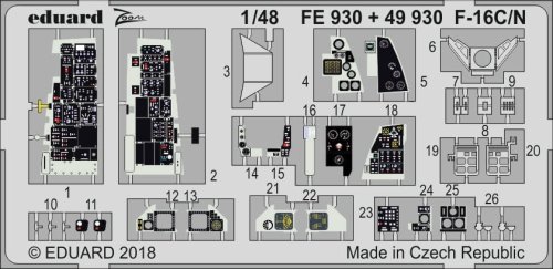 Go to product EDUARD FE930 - 1:48 F-16C/N