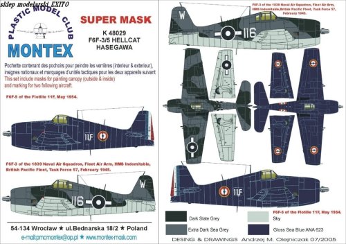 Go to product MONTEX K48029 - 1:48 F6F-3/5 Hellcat