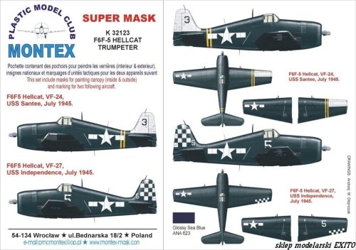 Go to product MONTEX K32123 - 1:32 F6F-5 Hellcat