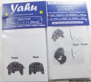 YAHU YMA7246 - 1:72 Yak-11 / C-11 (black) - Instrument Panel
