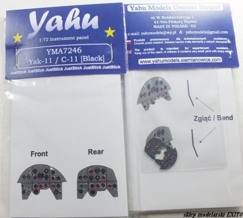 Go to product YAHU YMA7246 - 1:72 Yak-11 / C-11 (black) - Instrument Panel