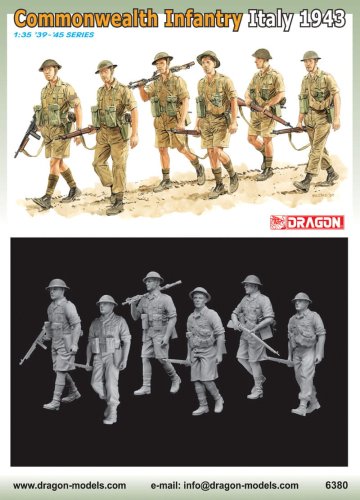 Go to product DRAGON 6380 - 1:35 Commonwealth Infantry Italy