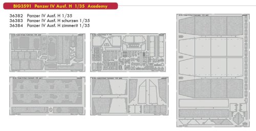 Go to product EDUARD BIG3591 - 1:35 Panzer IV Ausf. H