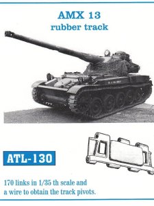 Friulmodel ATL-130 - 1:35 AMX 13 rubber metal tracks