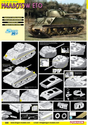 Go to product DRAGON 6698 - 1:35 M4A3 (75)W ETO