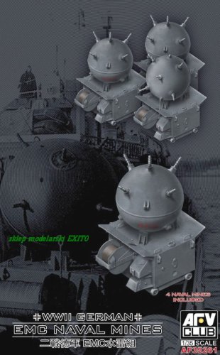 Go to product AFV CLUB 35261 - 1:35 WW II German EMC Naval Mines