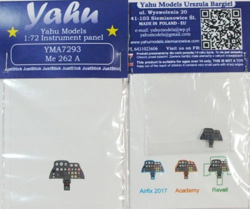 Go to product YAHU YMA7293 - 1:72 Messerschmitt Me 262 A