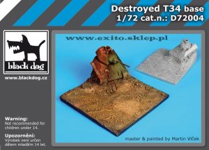 BLACK DOG D72004 - 1:72 Destroyed T34 base
