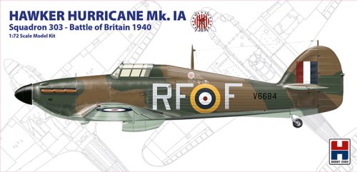 Go to product HOBBY 2000 72001 - 1:72 Hawker Hurricane Mk.IA Squadron 303 - Battle of Britain 1940