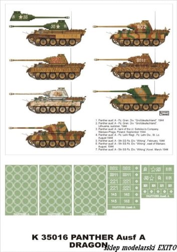Go to product MONTEX K35016 - 1:35 Pz.Kpfw.V Panther Ausf. A