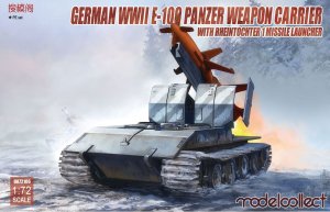 MODELCOLLECT UA72106 - 1:72 German E-100 Panzer Weapon Carrier with Rheintochter 1 Missile Launcher