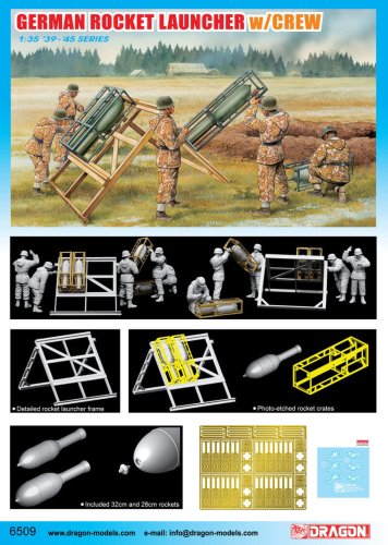 Go to product DRAGON 6509 - 1:35 German Rocket Launcher w/Crew