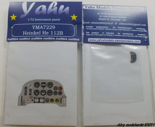 Go to product YAHU YMA7229 - 1:72 Heinkel He 112B - Instrument Panel