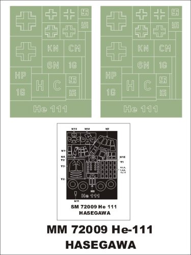 Go to product MONTEX MM72009 - 1:72 He-111