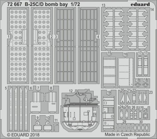 Go to product Eduard 72667 - 1:72 B-25C/D bomb bay