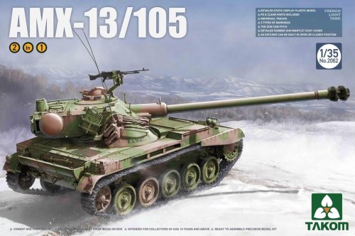 Go to product TAKOM 2062 - 1:35 AMX-13/105 French Light Tank
