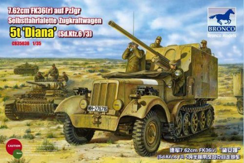 Go to product BRONCO CB 35038 - 1:35 Sd.Kfz.6 (5t) Diana