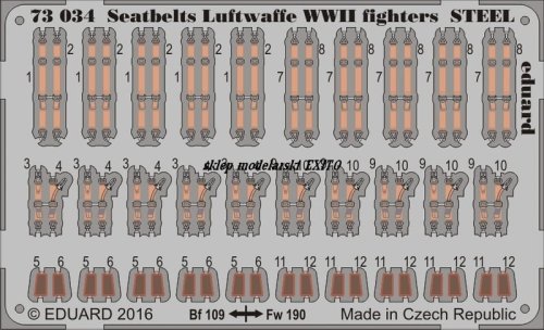 Go to product EDUARD 73034 - 1:72 Seatbelts Luftwaffe WWII fighters Steel