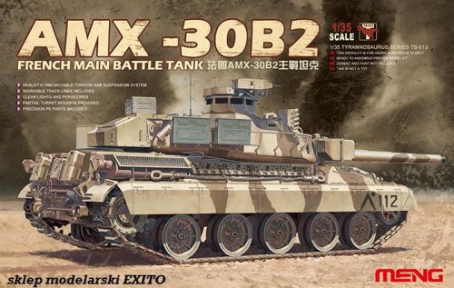 Go to product MENG MODEL TS013 - 1:35 AMX-30B2 French Main Battle Tank