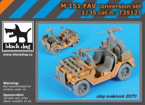Go to product BLACK DOG T35121 - 1:35 M-151 FAV conversion set
