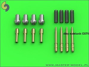 MASTER AM-24-010 - 1:24 Hawker Hurricane Mk IIC gun barrels for Hispano Mk II 20mm with round spring