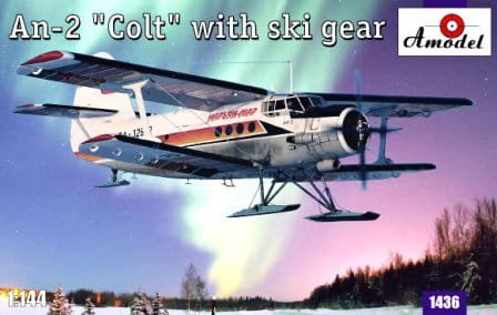 Go to product AMODEL 1436 - 1:144 Antonov An-2 Colt with ski gear