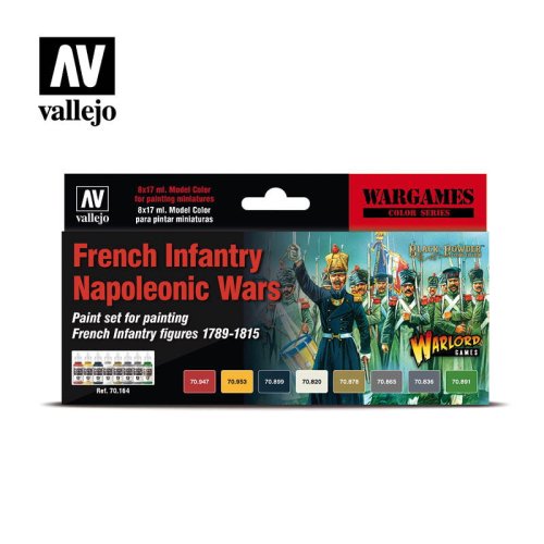 Go to product VALLEJO 70164 - French Infantry Napoleonic Wars 1789-1815 - Model Color Set