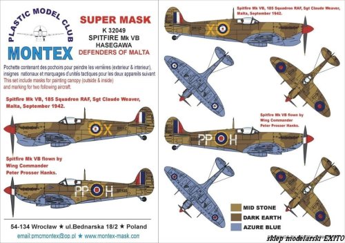 Go to product MONTEX K32049 - 1:32 Spitfire Mk.VB Malta