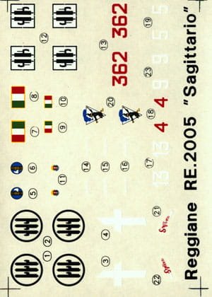 Go to product TECHMOD 72069 - 1:72 Reggiane Re-2005 Sagittario