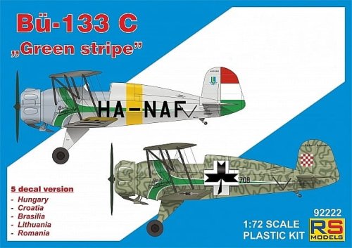Go to product RS MODELS 92222 - 1:72 Bucker Bu-133 C Green stripe