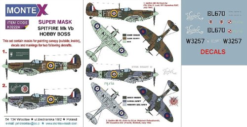 Go to product MONTEX K32224 - 1:32 Spitfire Mk.Vb