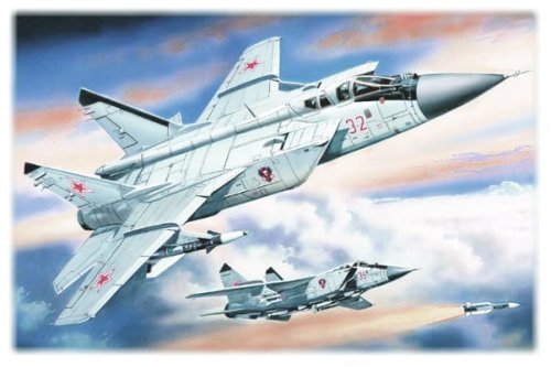 Go to product ICM 72151 - 1:72  MiG-31B Foxhound ,Soviet Heavy Fighter Interceptor