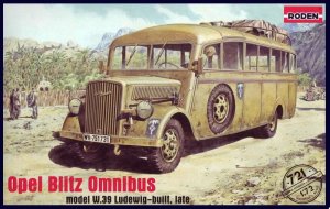 RODEN 721 - 1:72 Opel Blitz Omnibus model W39 Ludewig-built late