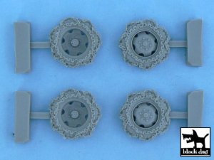 BLACK DOG T48057 - 1:48 Steyr Type 1500 A/01 snowchained wheels set