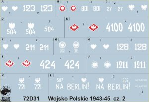 TORO MODEL 72D31 - 1:72 Wojsko Polskie 1943-45 cz.2