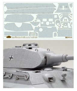 TAMIYA 12649 - 1:35 King Tiger Porsche Turret - Zimmerit Coating Sheet