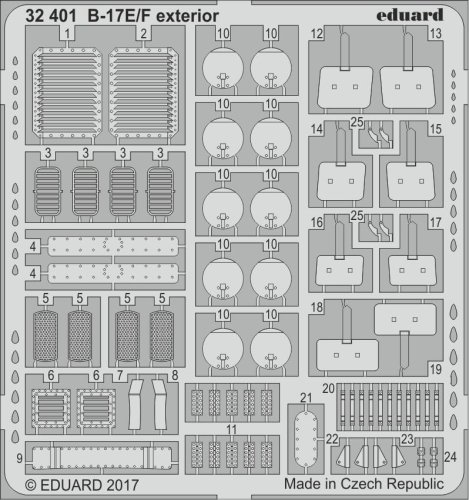 Go to product EDUARD 32401 - 1:32 B-17E/F exterior