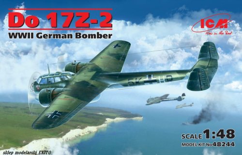 Go to product ICM 48244 - 1:48 Dornier Do 17Z-2 WWII German Bomber