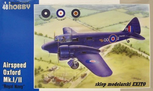 Go to product SPECIAL HOBBY 48152 - 1:48 Airspeed Oxford Mk.I / II - Royal Navy