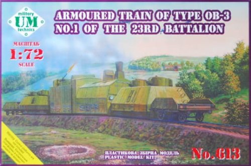 Go to product UNIMODELS 613 - 1:72 Armored Train of type OB-3 No 1 23D Battalion