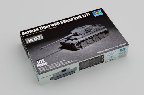Go to product TRUMPETER 07164 - 1:72 German Tiger with 88mm kwk L/71