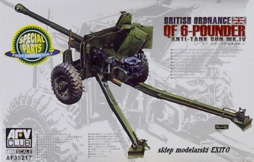 Go to product AFV CLUB 35217 - 1:35 British Ordnance QF 6-Pounder Anti Tank Gun Mk.IV